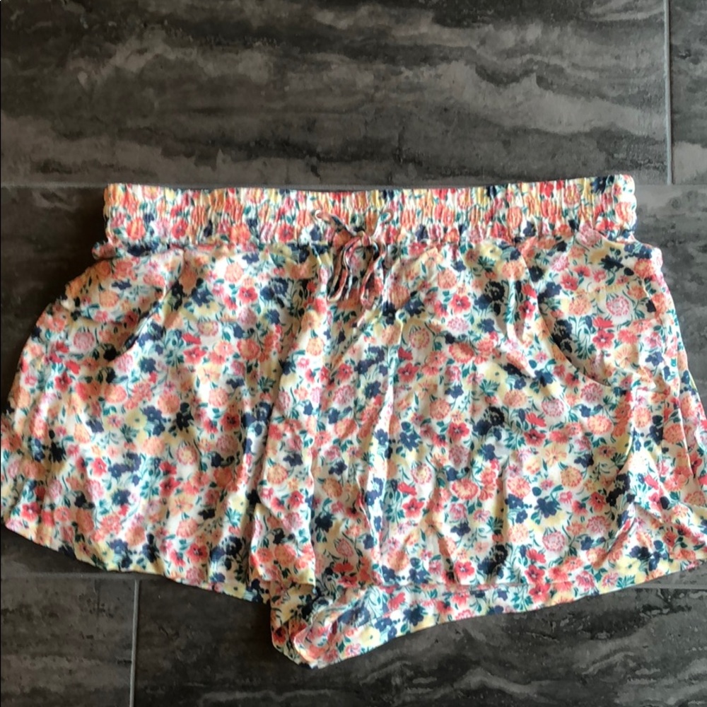 French Connection Floral Drawstring Shorts